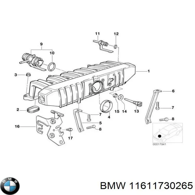 11611726474 BMW колектор впускний