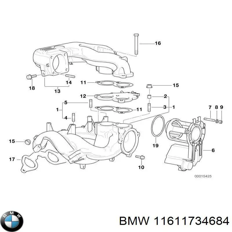 11611734684 BMW прокладка адаптера маслянного фільтра