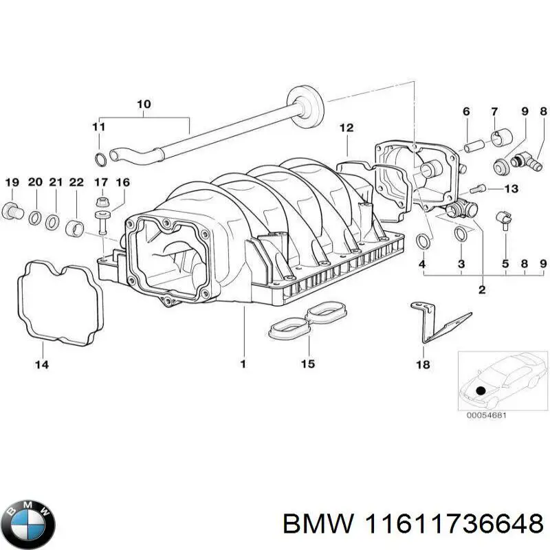 Купити 11611736648 BMW 