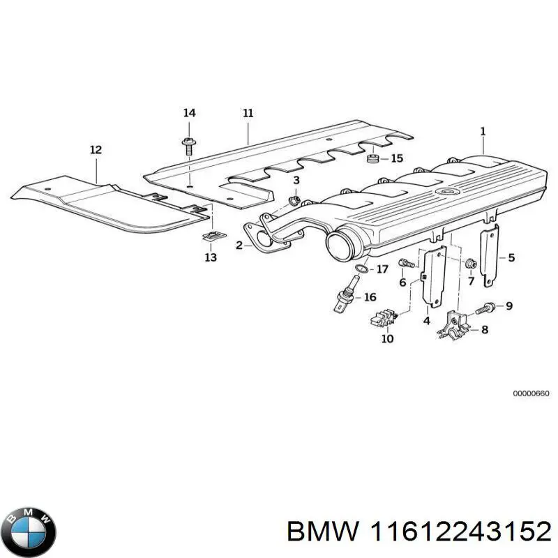  BMW 11612243152 ціна, від 624.28 USD