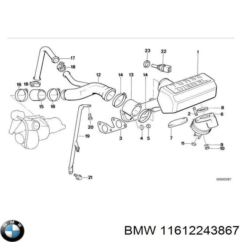 Прокладка впускного колектора BMW 11612243867 ціна, від 0.75 USD