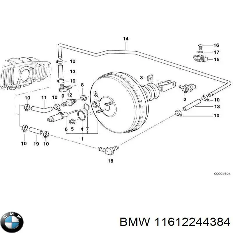 Купити 11612244384 BMW Прокладка впускного колектора