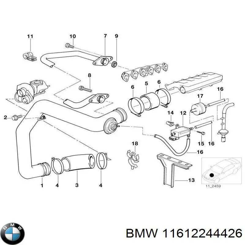  BMW 11612244426 ціна, від 93.91 USD