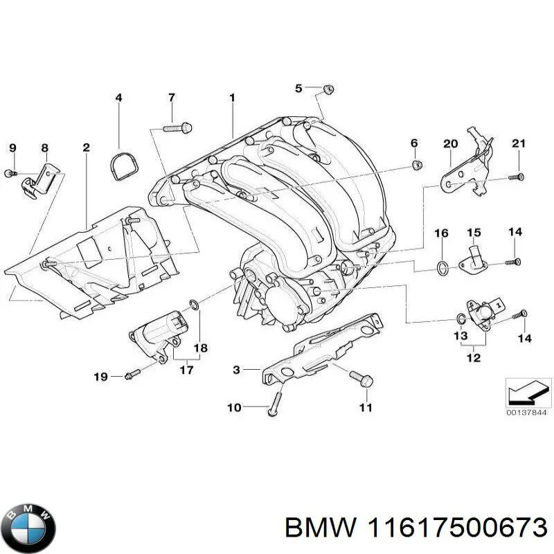Купити 11617500673 BMW 