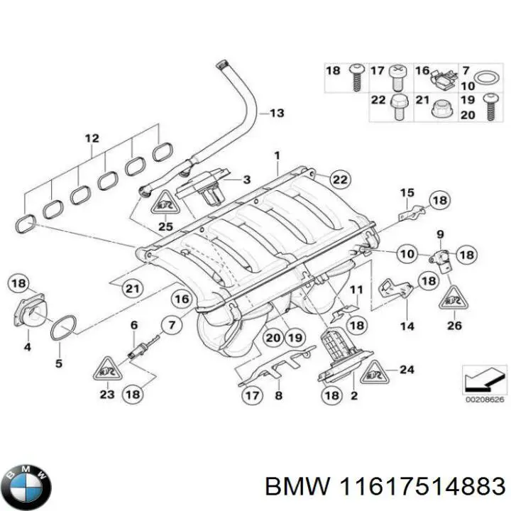 Купити 11617514883 BMW 