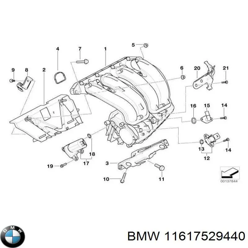 11617529440 BMW Колектор впускний