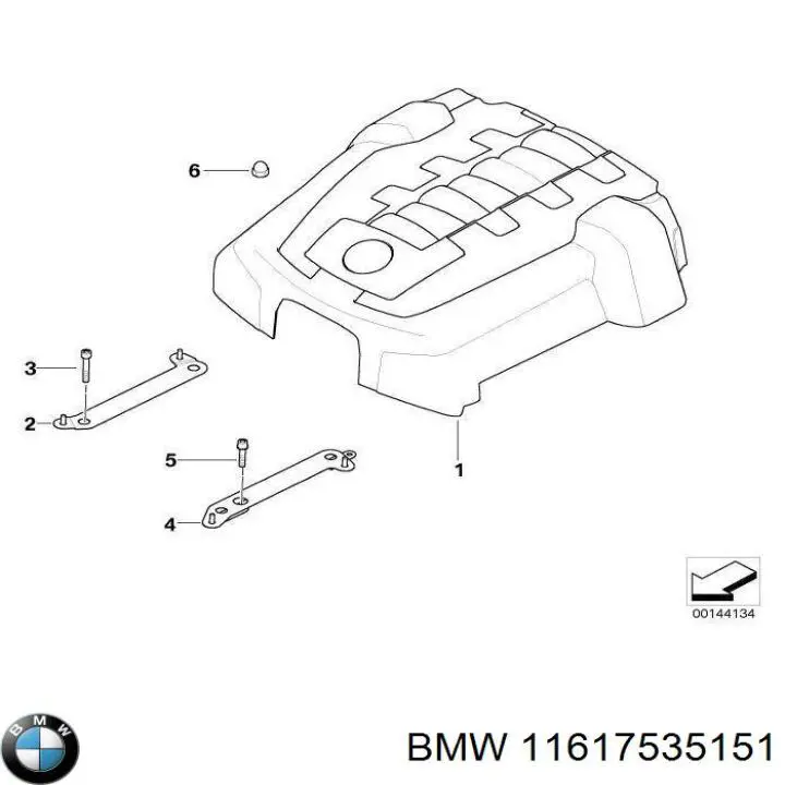 11617535151 BMW Екран двигуна