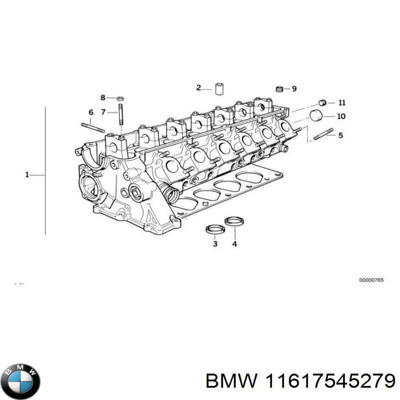 Гайка випускного колектора 11617545279 BMW