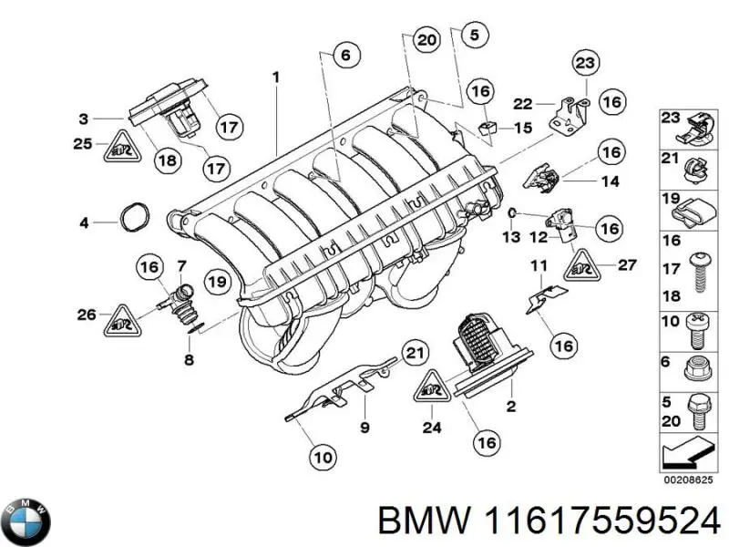 11617559524 BMW Колектор впускний