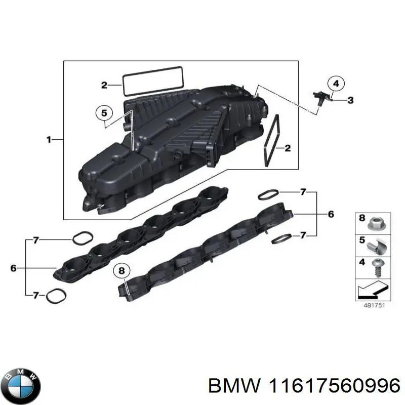 Прокладка кришки горловини, маслозаливної 11617560996 BMW