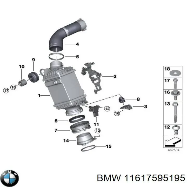  BMW 11617595195 ціна, від 3.17 USD