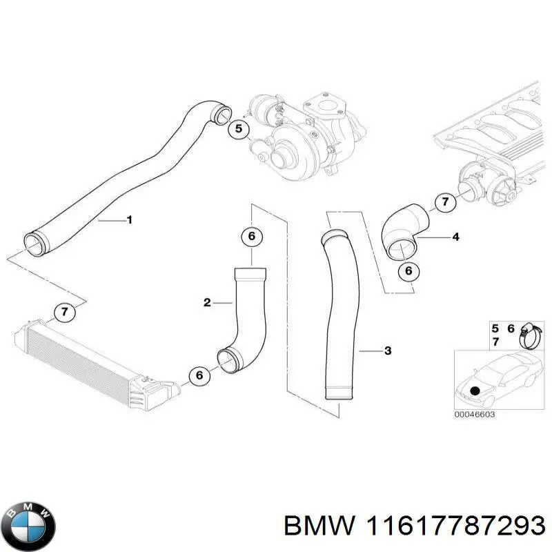 Патрубок високого тиску гідропідсилювача BMW 11617787293 ціна, від 63.35 USD
