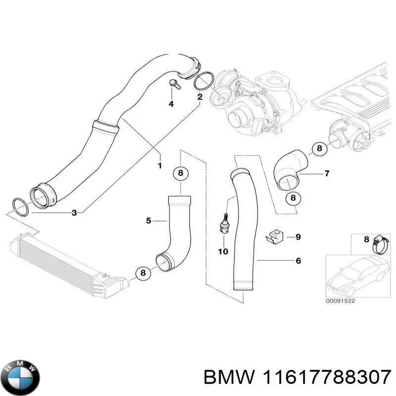  BMW 11617788307 ціна, від 201.54 USD