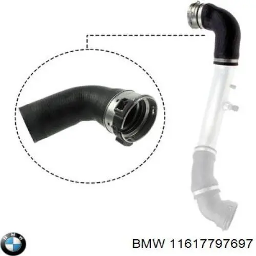 Шланг/патрубок інтеркуллера BMW 11617797697 ціна, від 37.61 USD