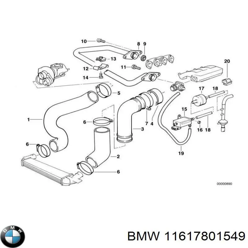  BMW 11617801549 ціна, від 14.06 USD