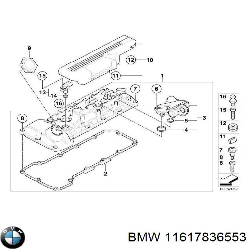  BMW 11617836553 ціна, від 58.43 USD