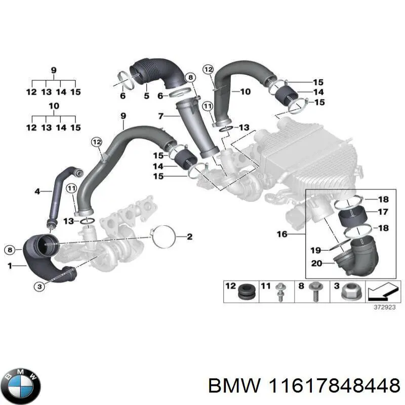  BMW 11617848448 ціна, від 23.49 USD