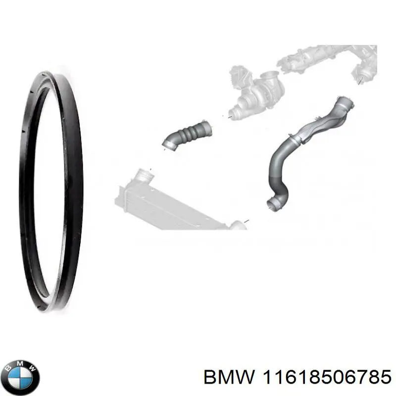 Кільце ущільнювача патрубка интеркуллера BMW 11617801974 ціна, від 9.79 USD
