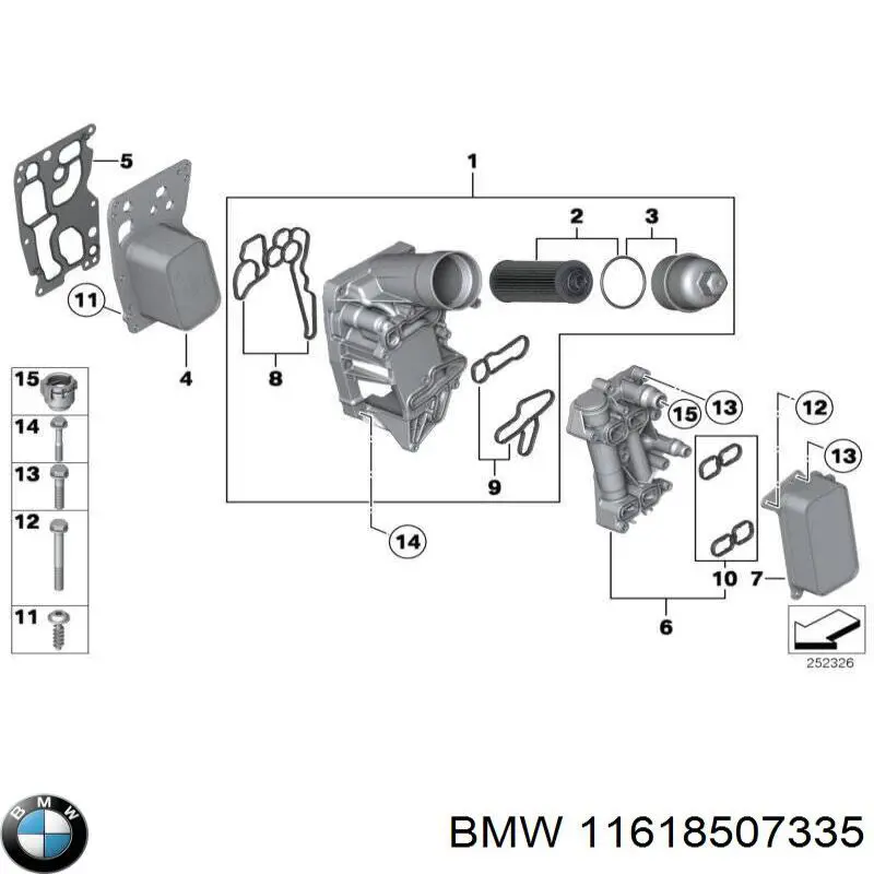 11618507335 BMW прокладка впускного колектора