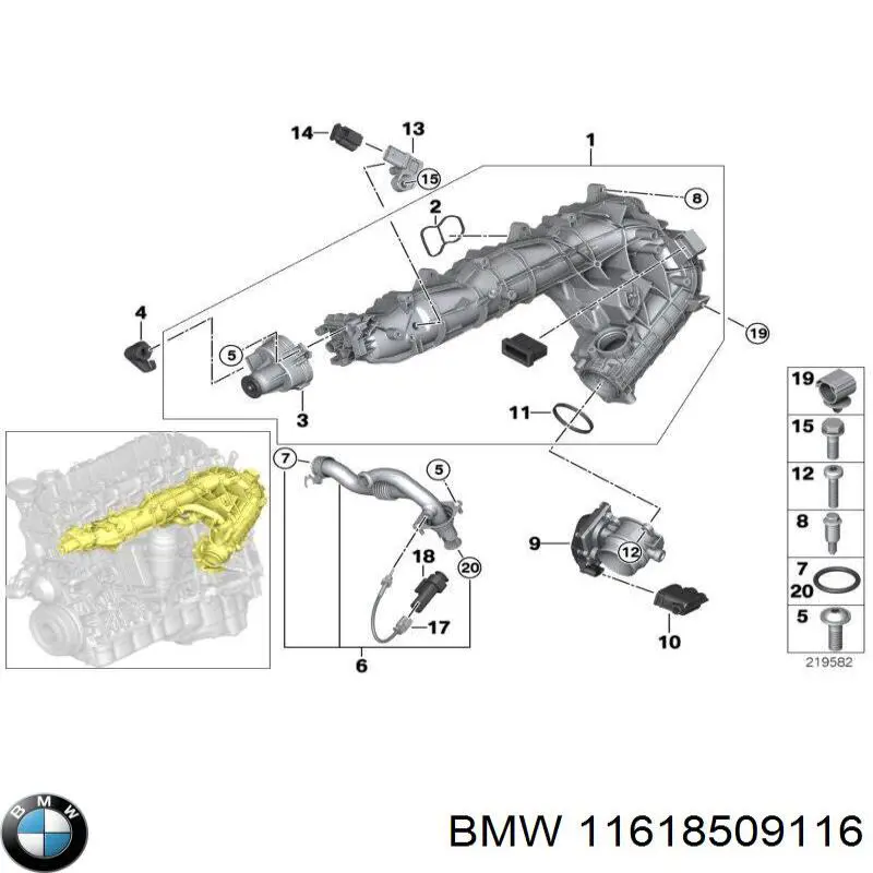 11618509116 BMW Прокладка кришки горловини, маслозаливної