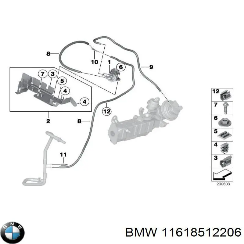  BMW 11618512205 ціна, від 55.02 USD