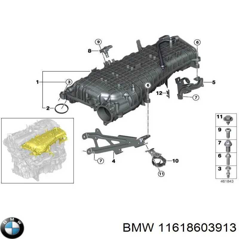 8603913 BMW Колектор впускний