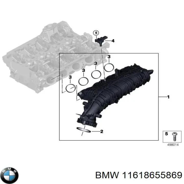 11618655869 BMW Колектор впускний