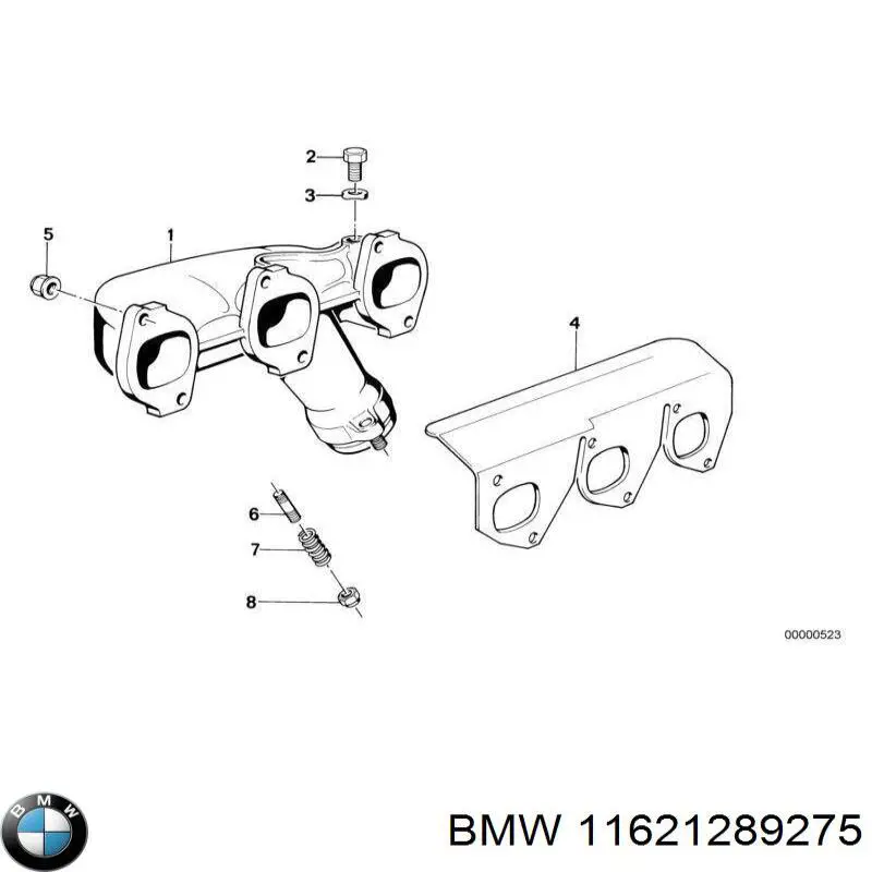 Система випуску газів двигуна на BMW 7  E32