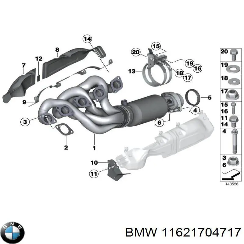  BMW 11621704717 ціна, від 5.28 USD