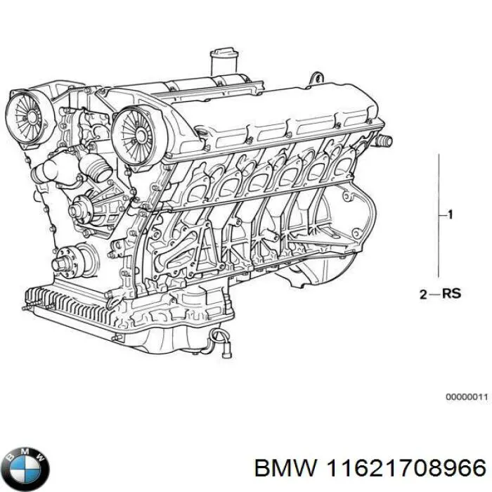 11621708961 BMW прокладка випускного колектора