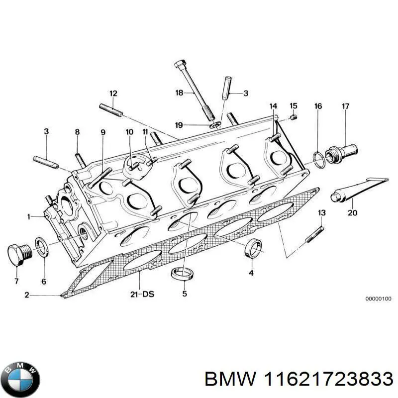 Прокладка випускного колектора BMW 11621723833 ціна, від 18.37 USD