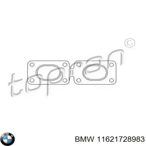 11621728983 BMW прокладка випускного колектора