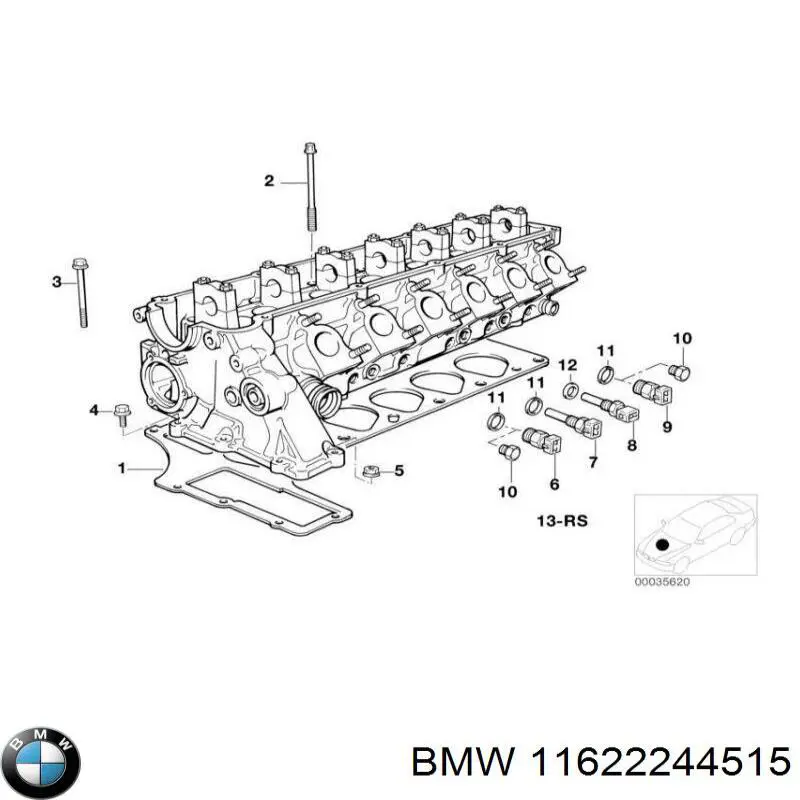 Прокладка турбіни вихлопних газів, впуск BMW 11622244515 ціна, від 6.10 USD