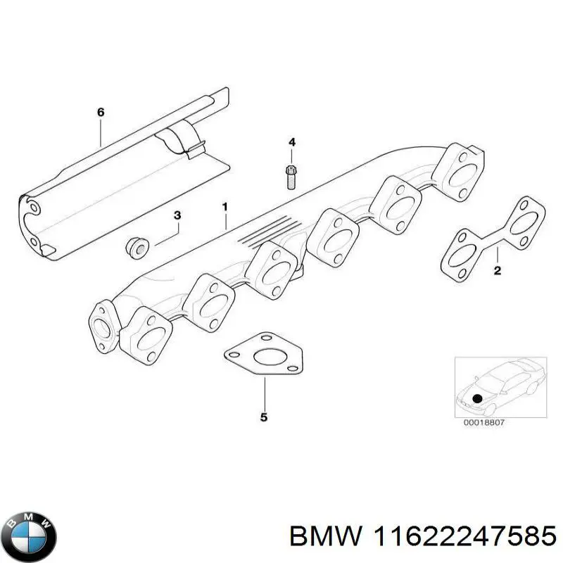 Система випуску газів двигуна на BMW 7  E38