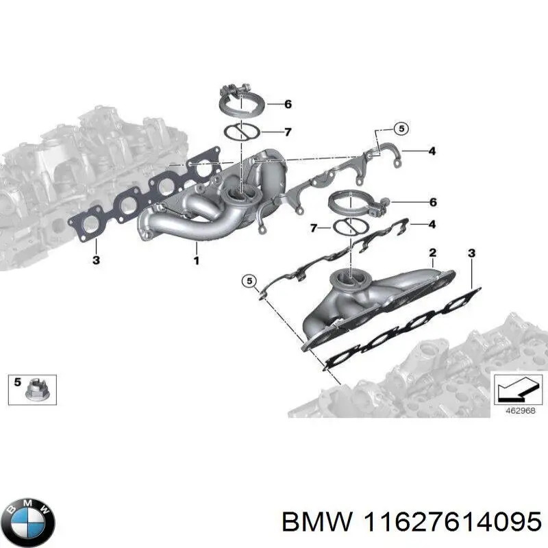 Прокладка колектора 11627614095 BMW