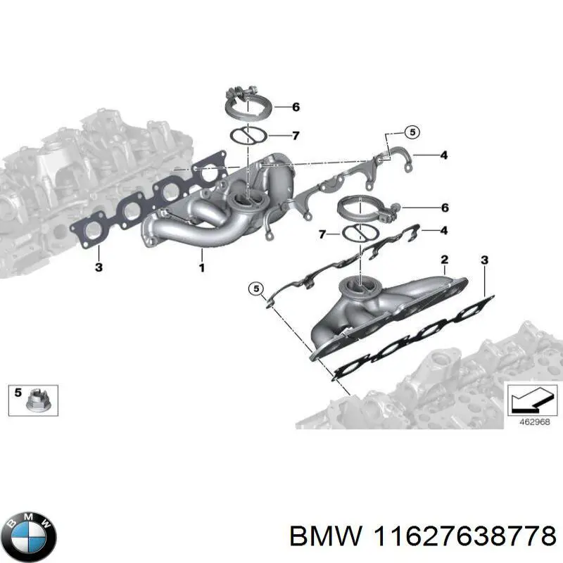 Купити 11627638778 BMW Випускний колектор