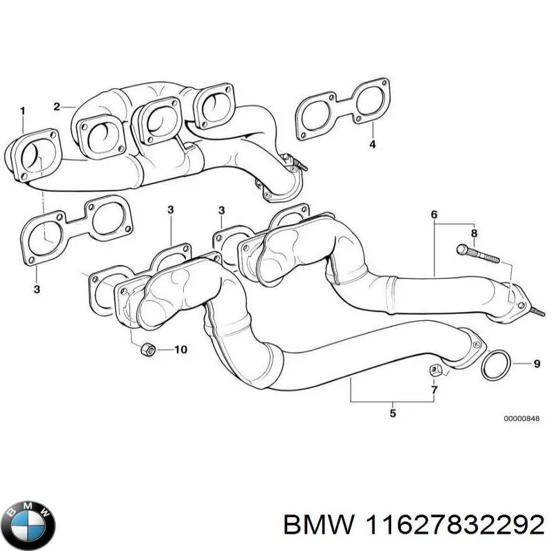 Купити 11627832292 BMW Випускний колектор