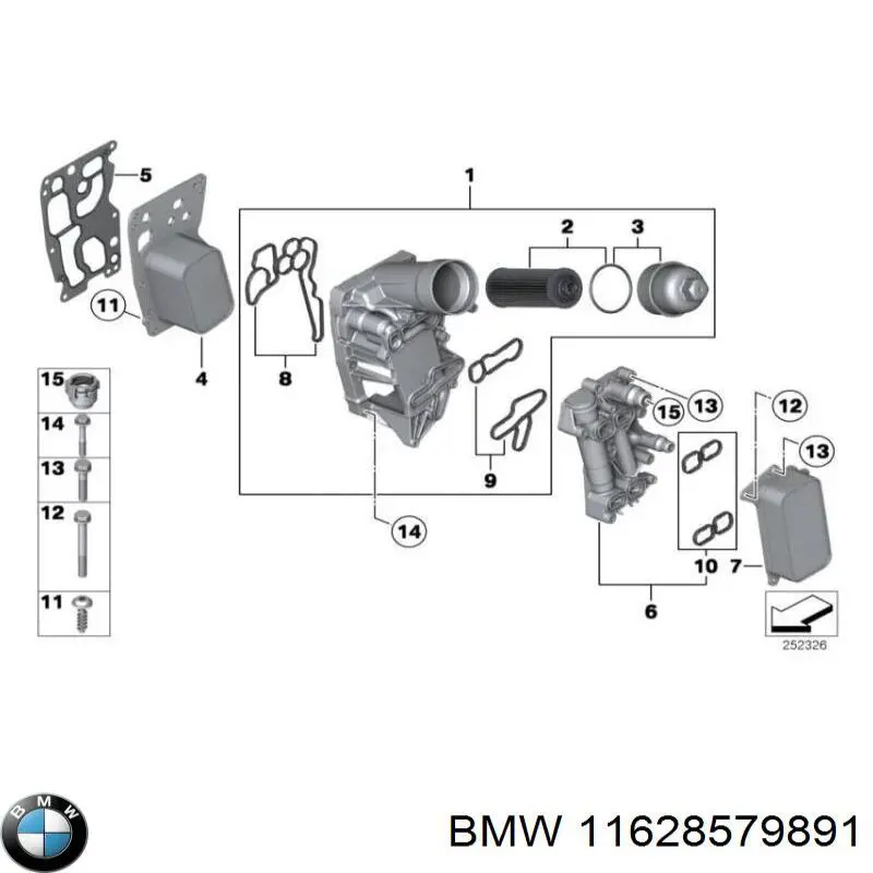 Прокладка випускного колектора BMW 11628579891 ціна, від 39.55 USD