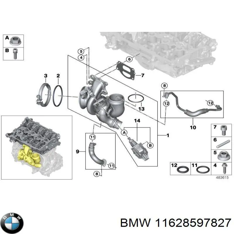 Купити 11628597827 BMW 