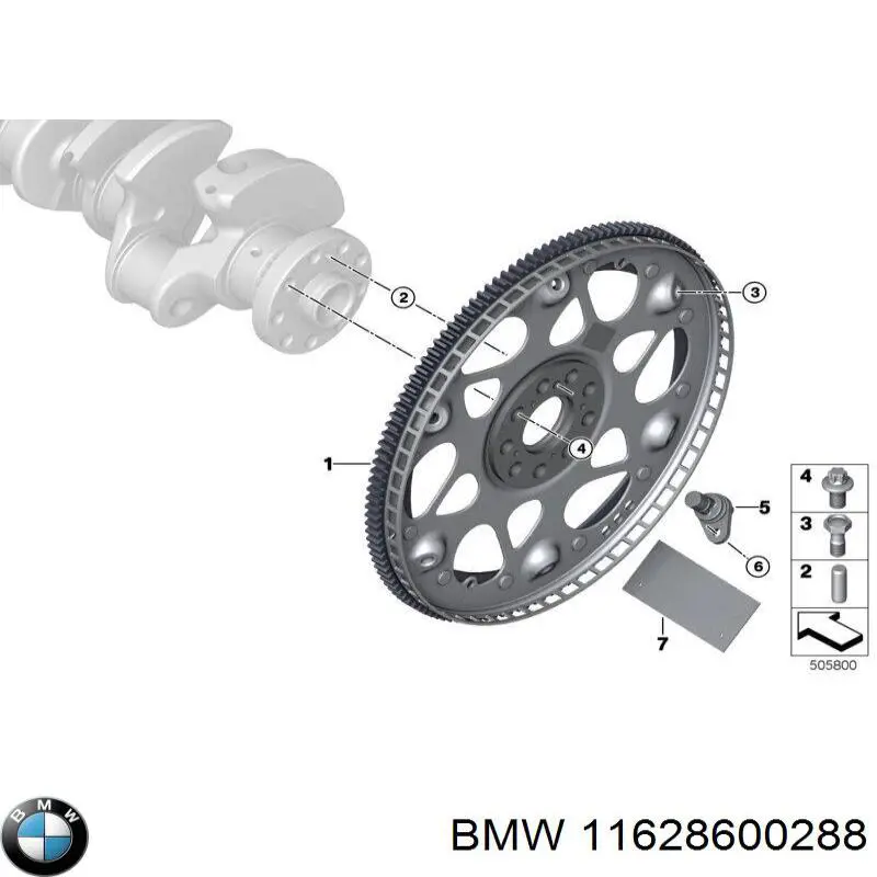 11628600288 BMW Колектор випускний, лівий
