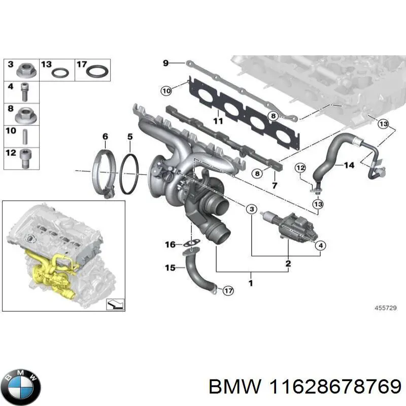  BMW 11627617525 ціна, від 10.16 USD