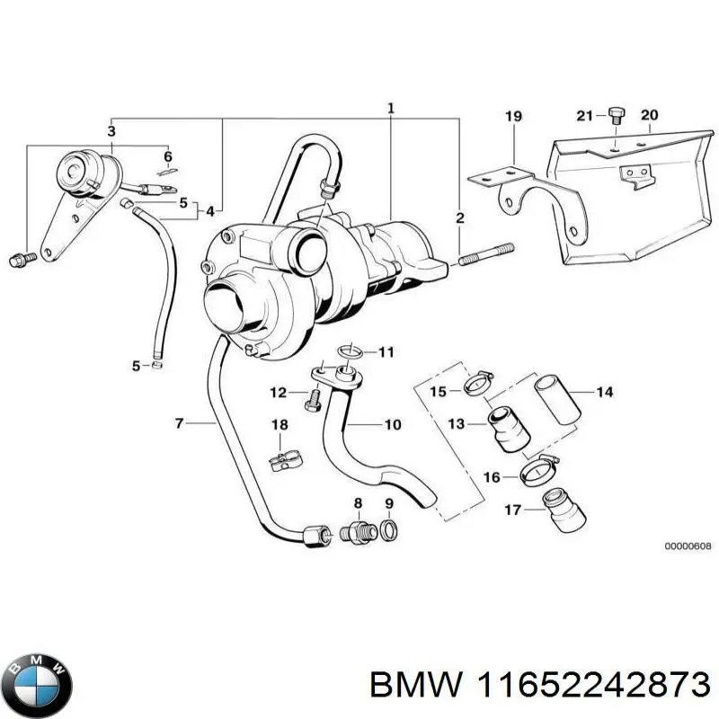 Турбіна BMW 11652244821 ціна, від 1388.34 USD