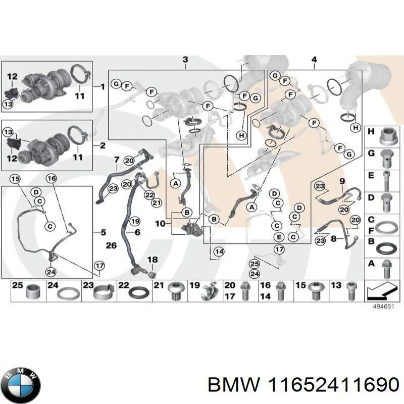 Купити 11652411690 BMW 