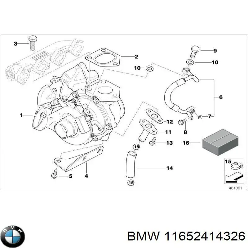 Турбіна BMW 11652414326 ціна, від 84.39 USD
