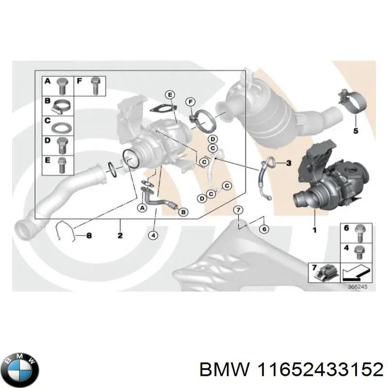 Купити 11652433152 BMW Турбіна