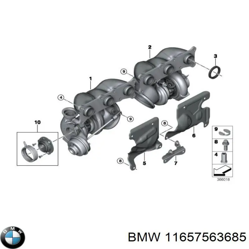 11654555418 BMW Турбонаддув