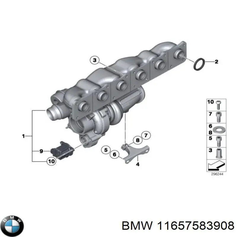 Турбіна BMW 11657583908 ціна, від 302.10 USD