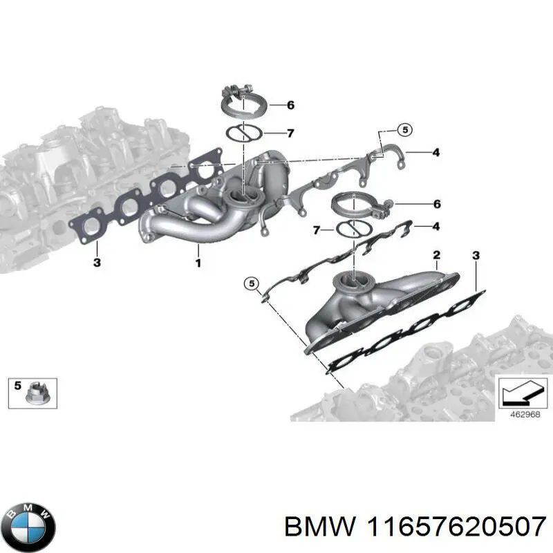 11657620507 BMW зєднувальний хомут випускного колектора