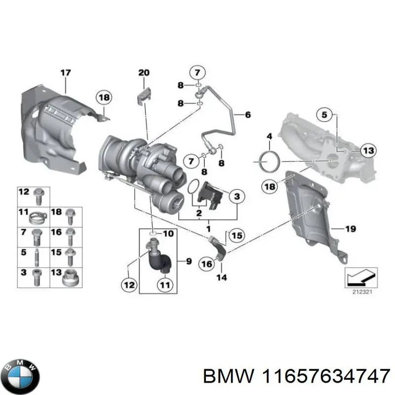  BMW 11657634747 ціна, від 12.67 USD
