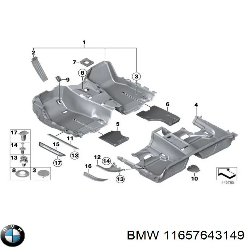 Прокладка випускного колектора BMW 11657643149 ціна, від 19.99 USD